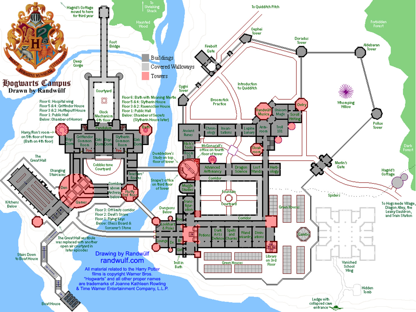 Hogwarts School Floor Plan - Hogwarts Castle Floor Plan