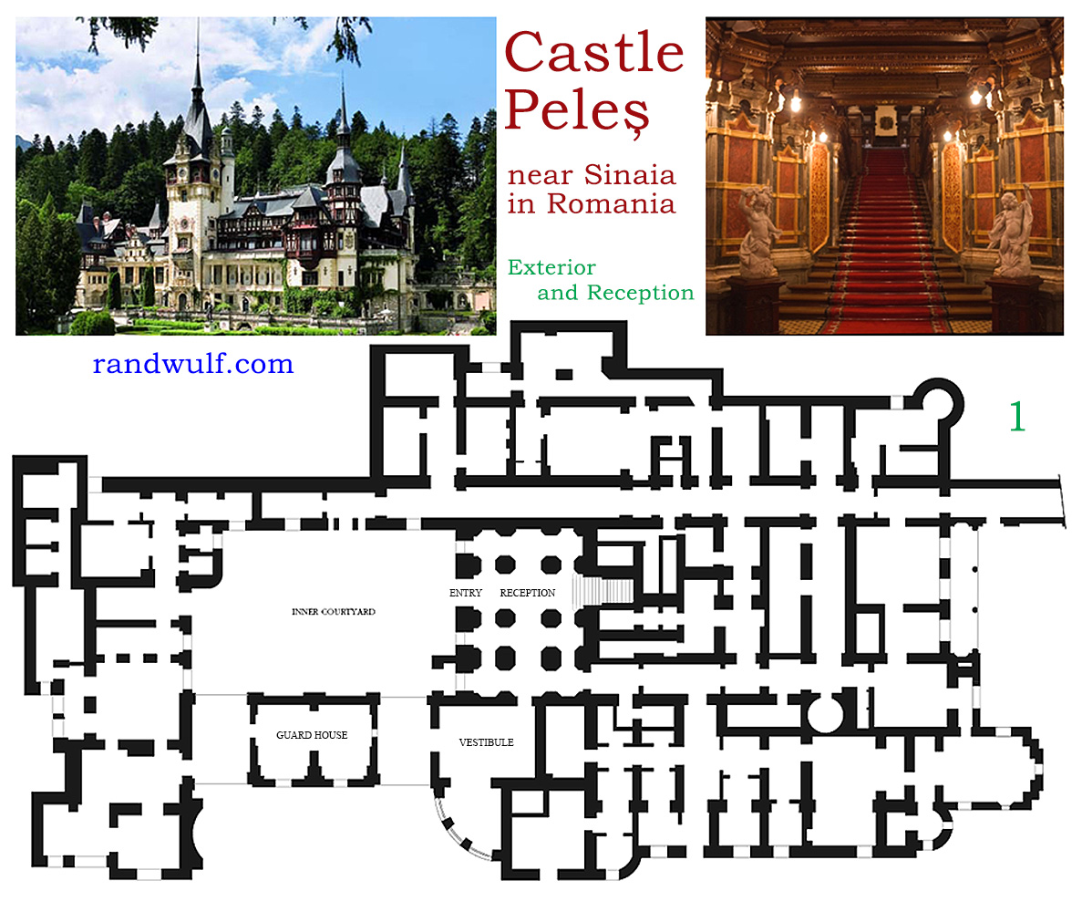 Peles Castle Floor Plan - 1st Floor